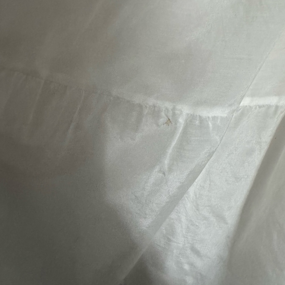 Alice + Olivia White Silk Long Sleeve Dress - Picture 9 of 12